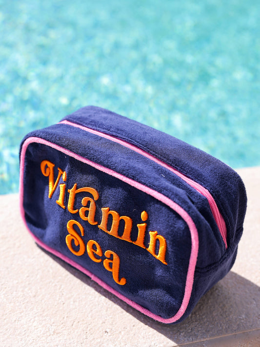 CABANA "VITAMIN SEA" MEDIUM ZIP POUCH