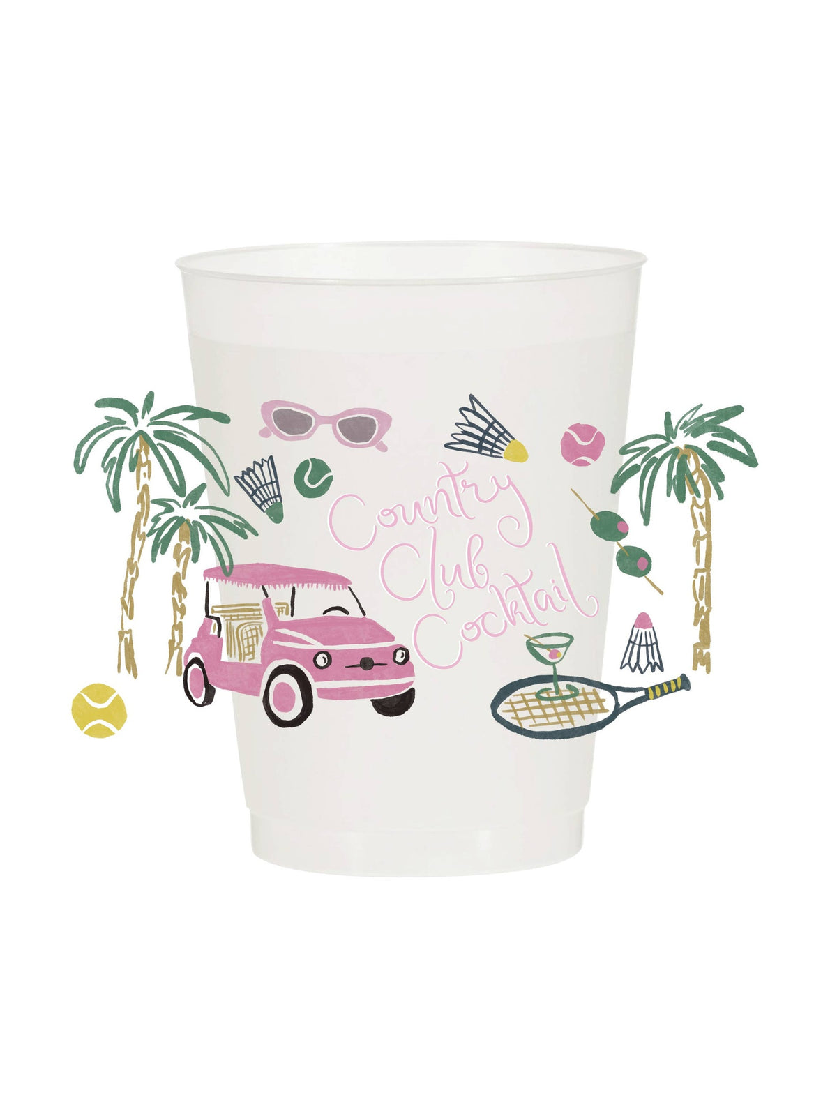 Country Club Cocktails Frosted Cups - Girls