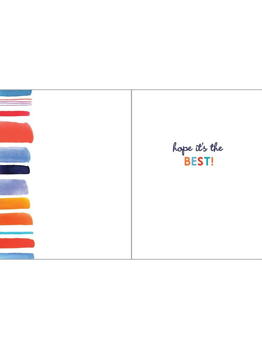 Birthday Greeting Card - Summer Stripes