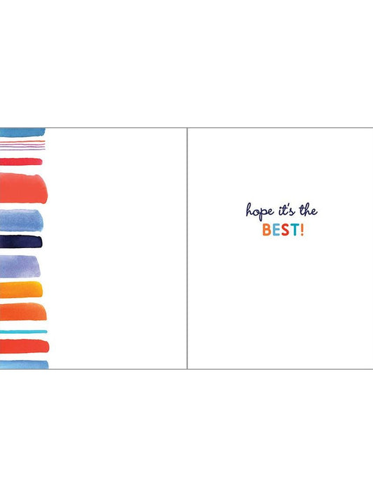 Birthday Greeting Card - Summer Stripes