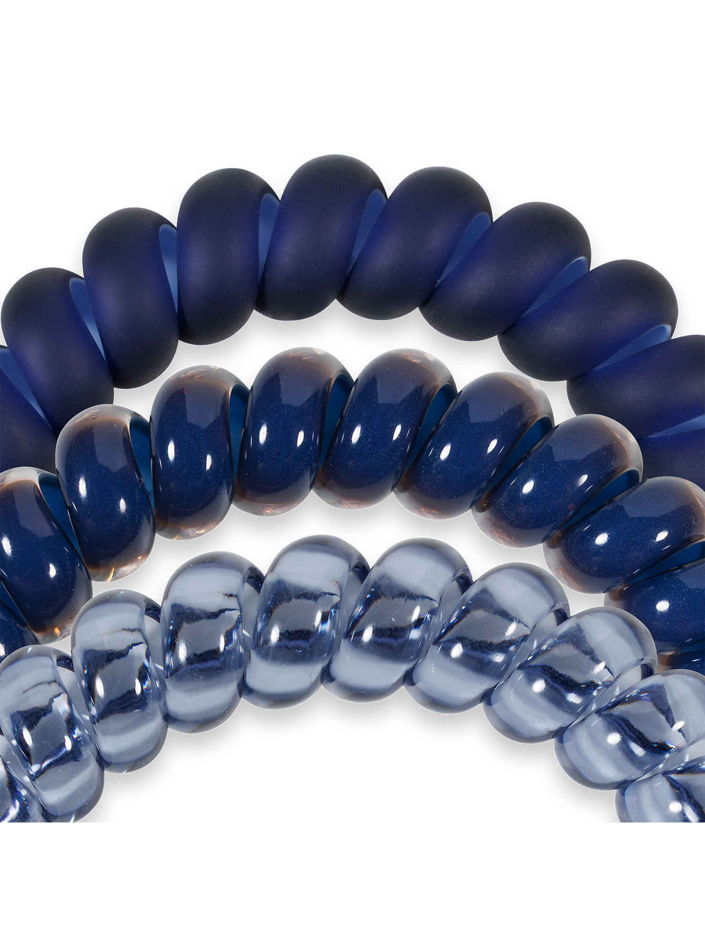 Spiral Hair Coils | Large | Nightfall Navy Hair Ties