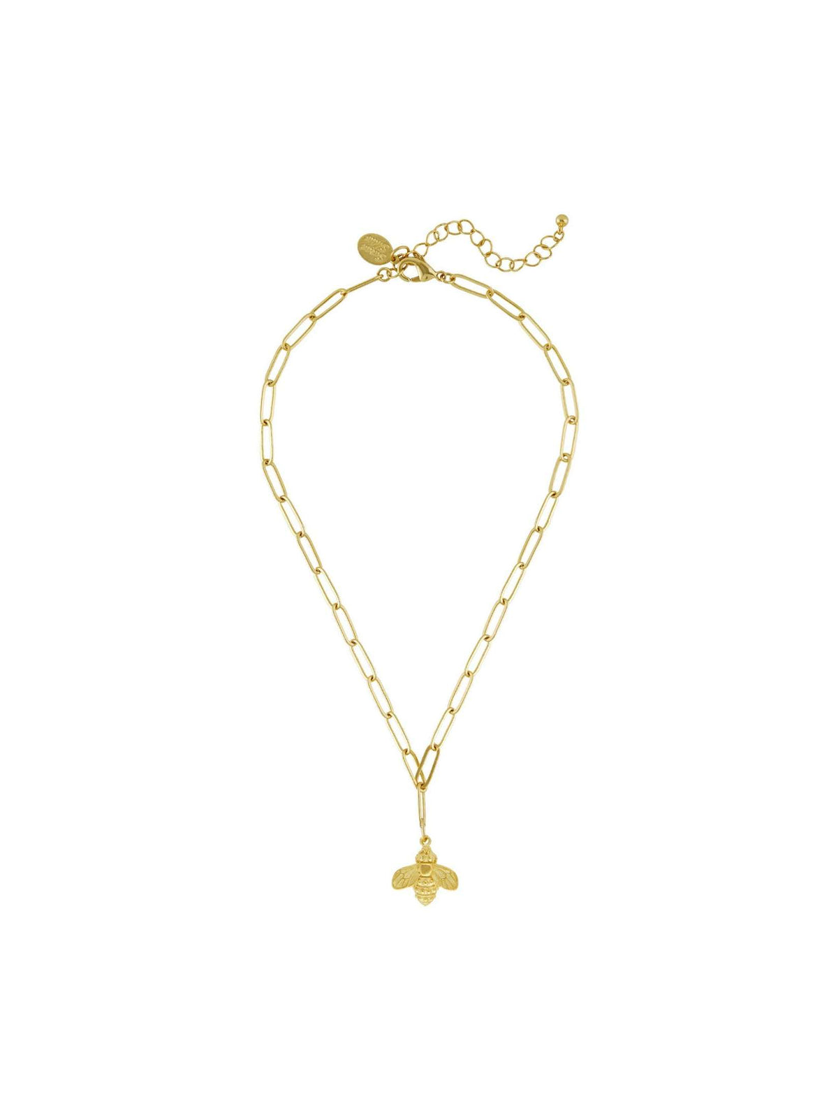 Bee Paperclip Necklace