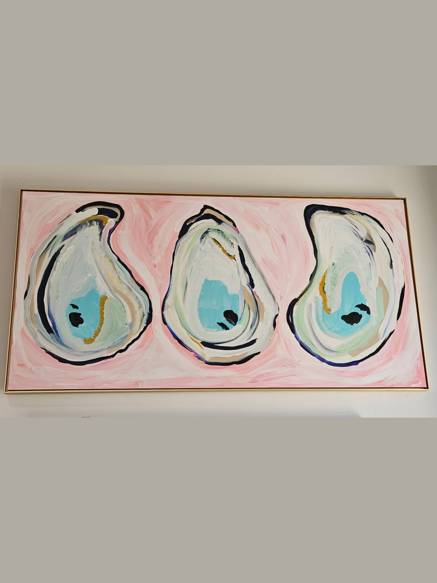 Original Art - Oyster Shells in Pink Background