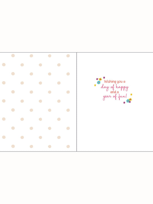 Birthday Greeting Card - Friend Walking Dog