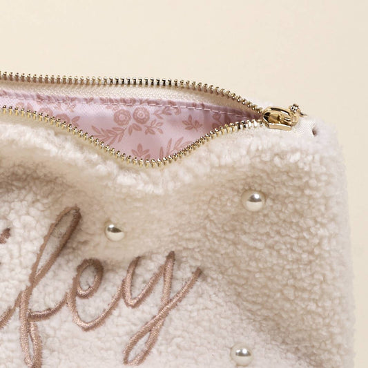 Teddy Pouch–Wifey & Pearls