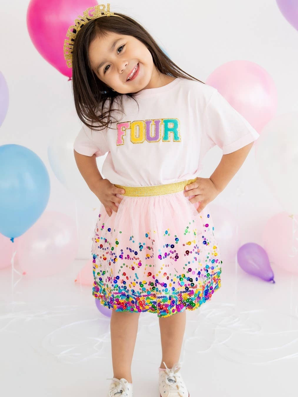 Pink Confetti Tutu - Dress Up Skirt - Kids Tutu