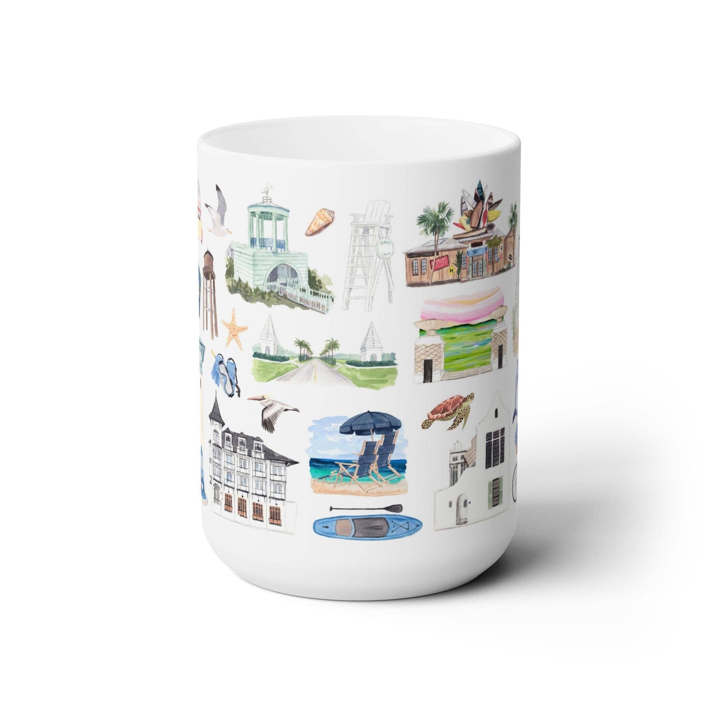 Coastal Décor – Whimsical 30A Ceramic Mug
