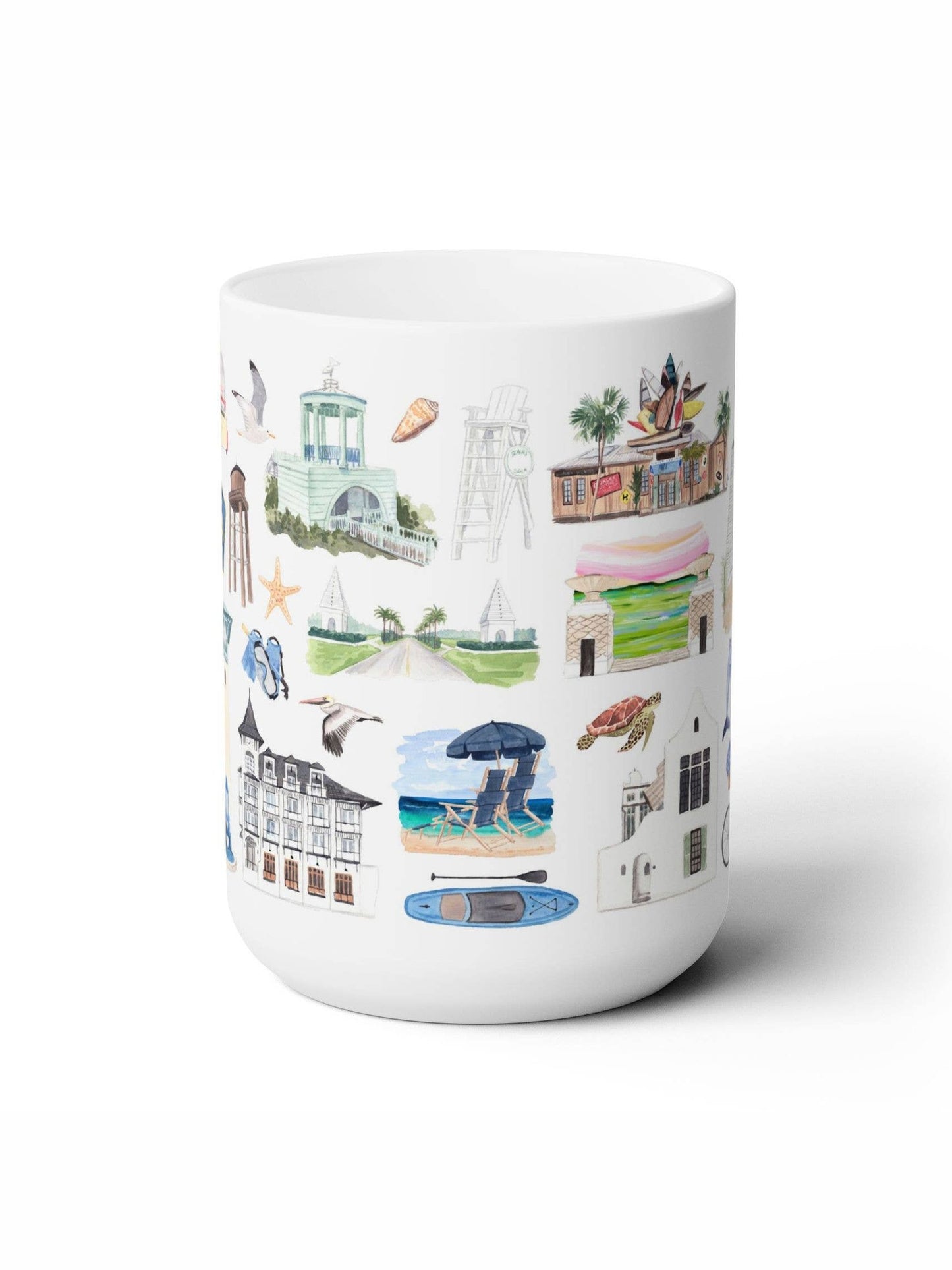 Coastal Décor – Whimsical 30A Ceramic Mug