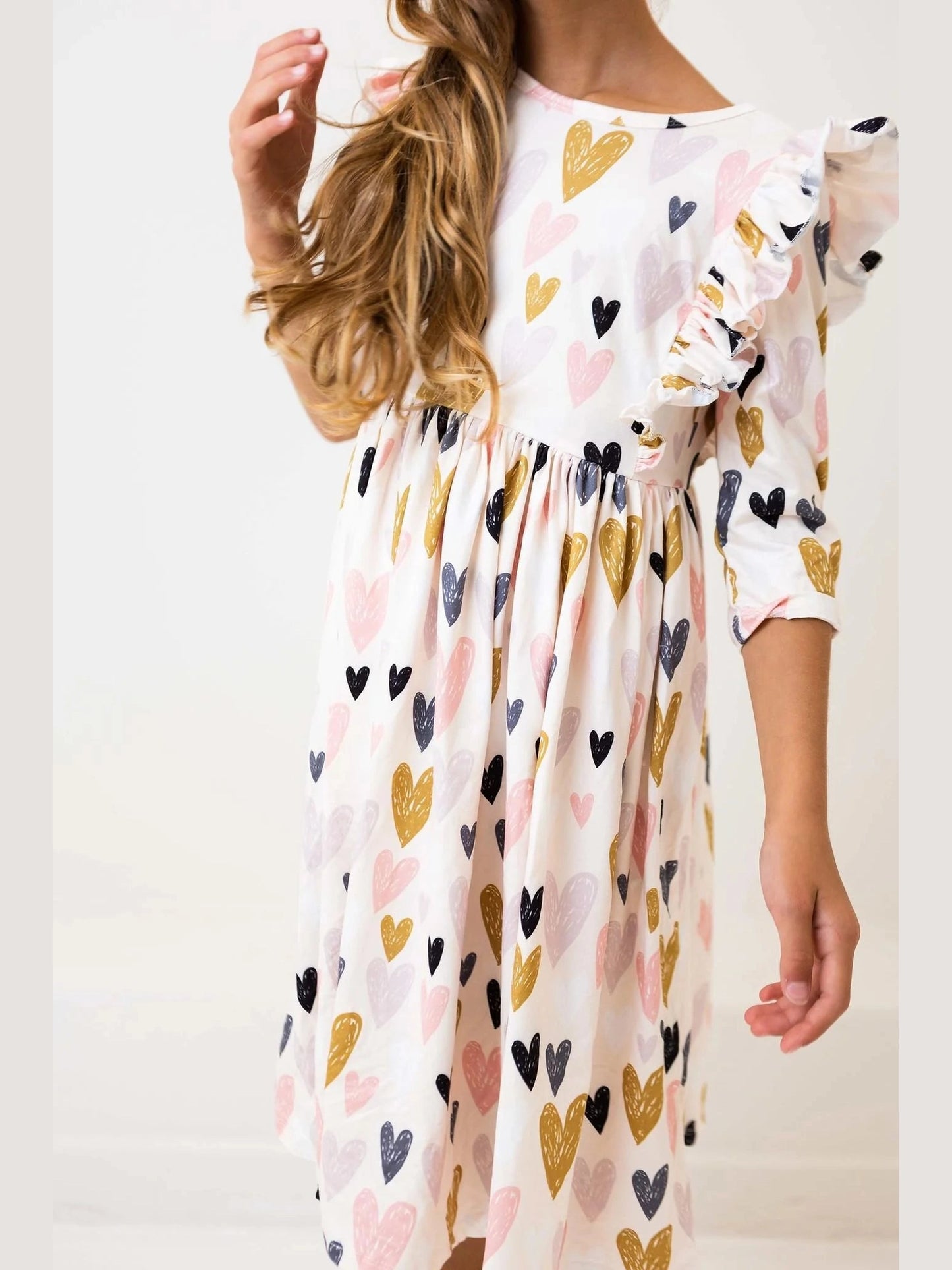 I Heart You Ruffle Twirl Dress