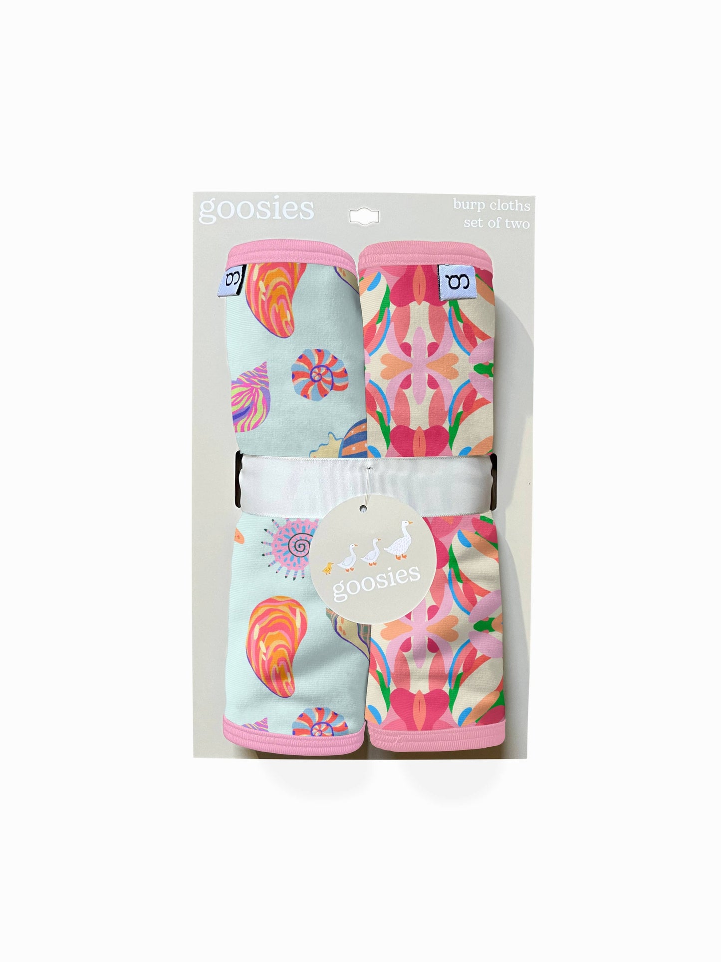 Beach Seashells Burp Cloth Set