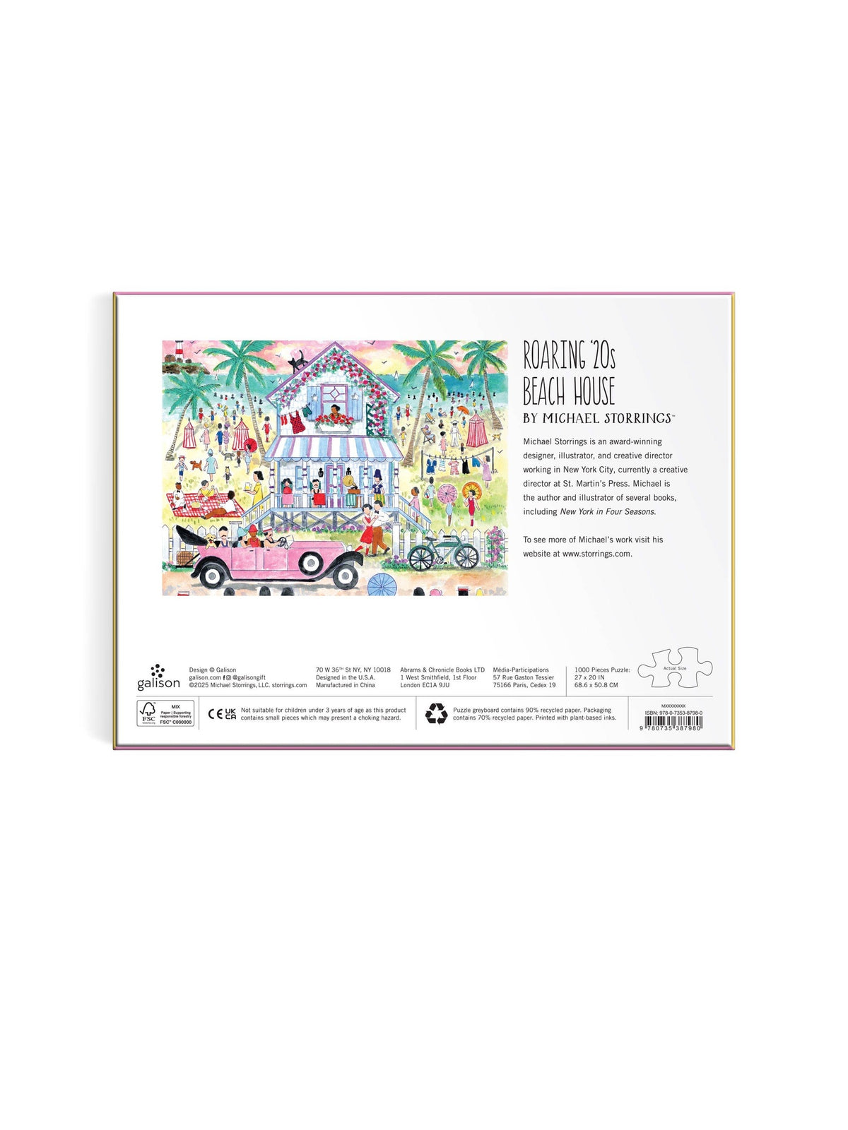 Michael Storrings Roaring 20s Beach House 1000 Piece Puzzle