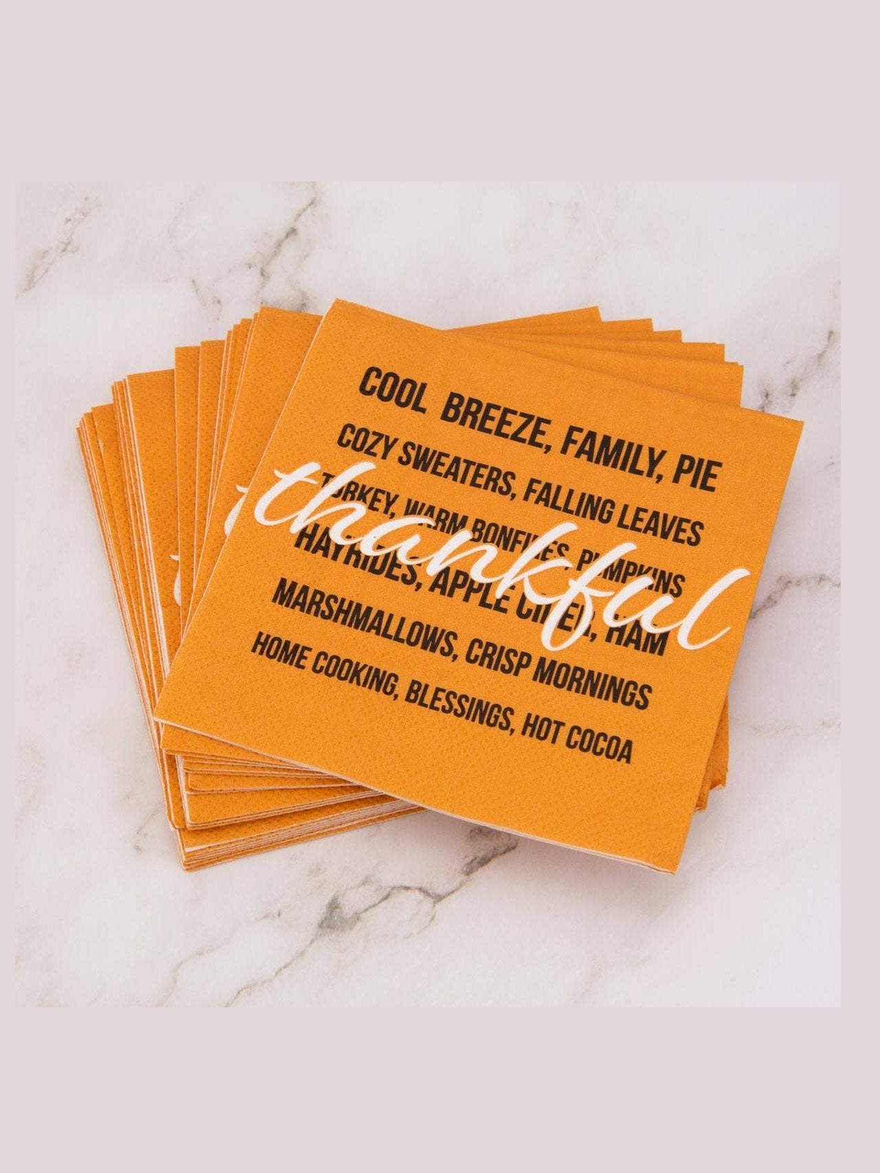 Thankful Cocktail Napkins