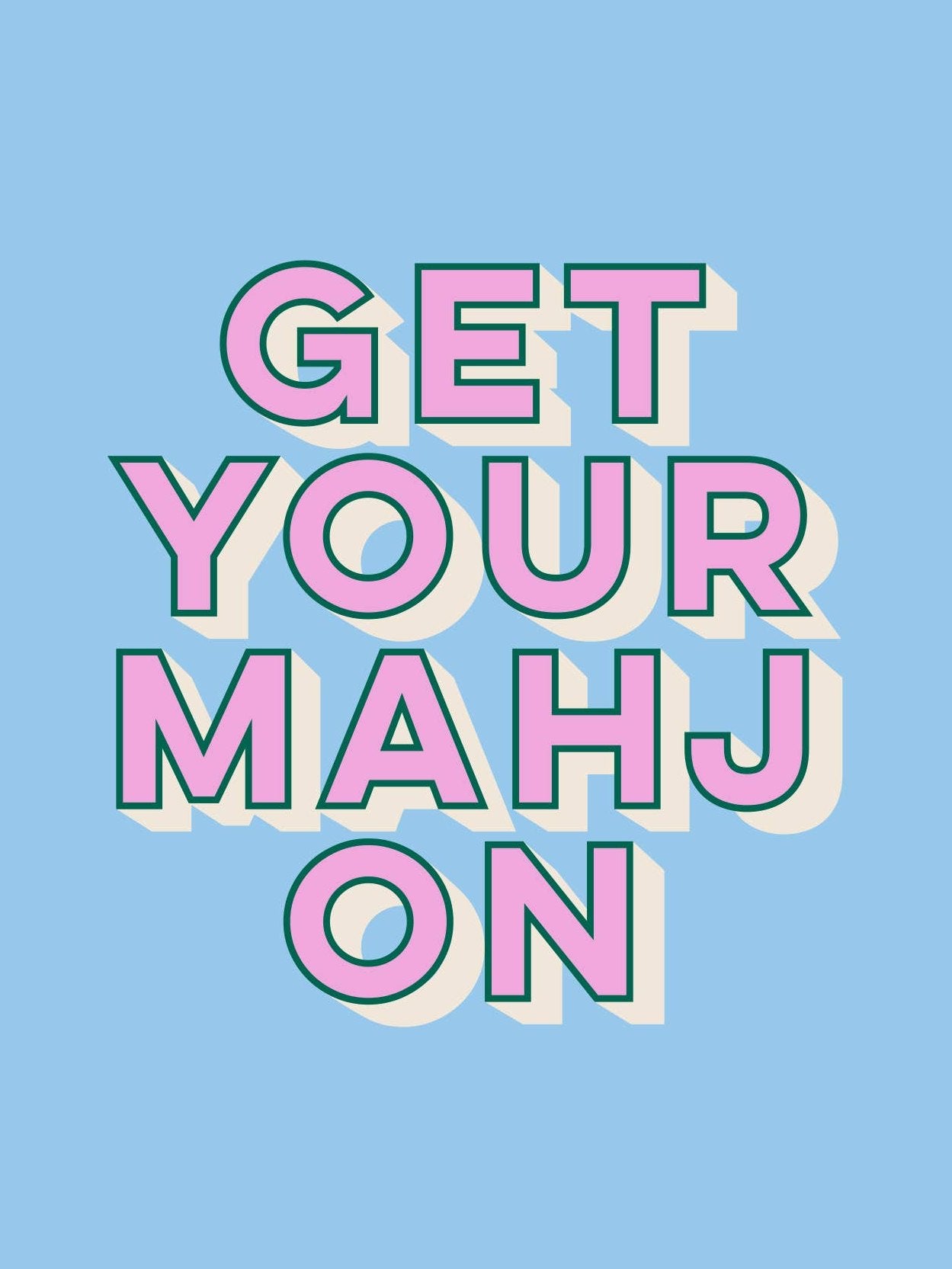 Mahjong Cocktail Funny Napkins | Get Your Mahj On - 20ct