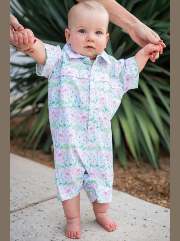 Del Mar Short Sleeve Romper