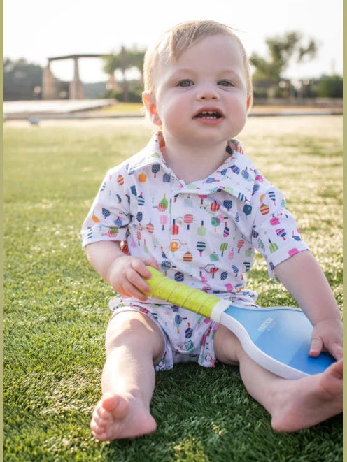 Pickleball Polo Short Sleeve Romper
