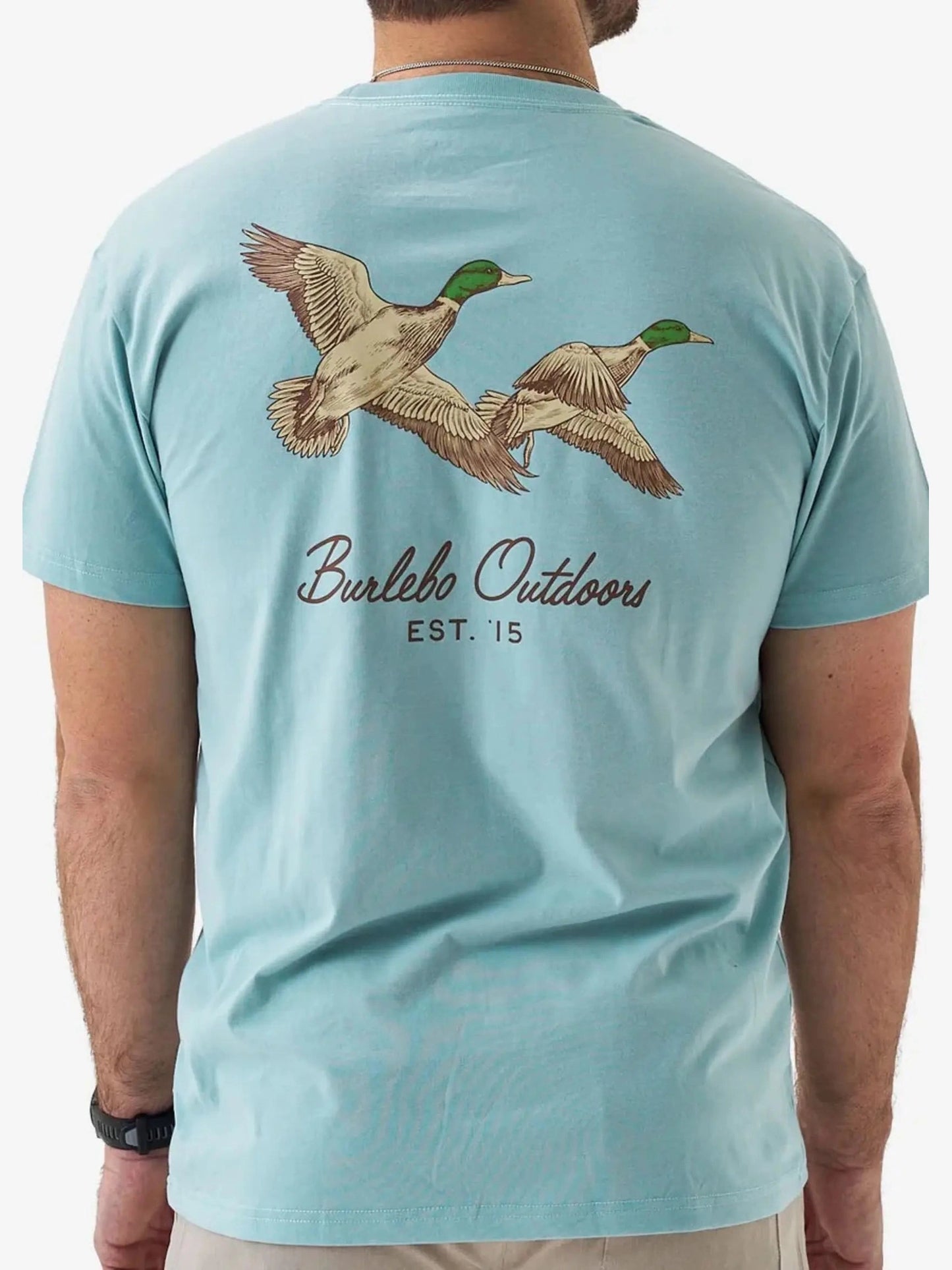 Flying Mallard - Heather Sky Blue SS Tee