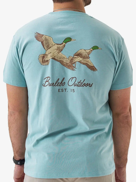 Flying Mallard - Heather Sky Blue SS Tee