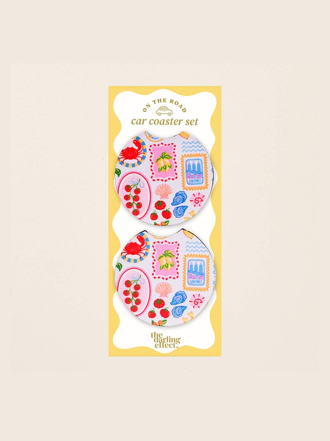 On the Road Car Coaster Set–Ciao Bella