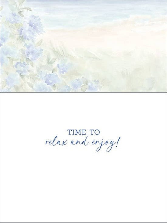Retirement Greeting Card - Adirondack Chairs and Flowers
