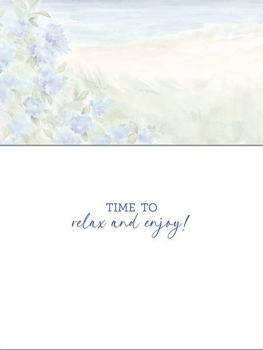 Retirement Greeting Card - Adirondack Chairs and Flowers