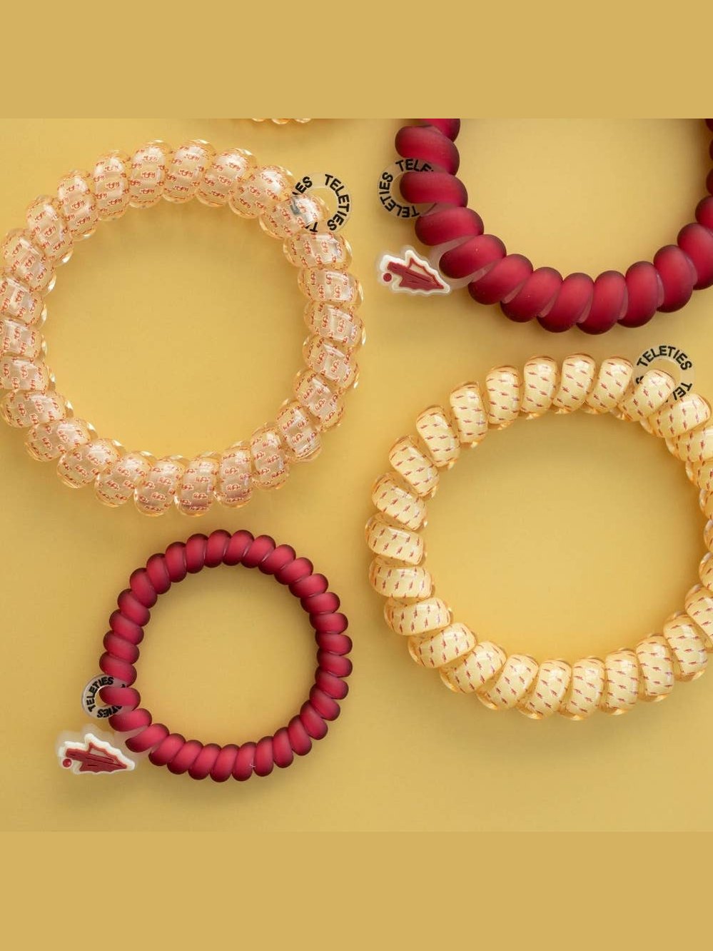 Spiral Hair Coils | Small | Go Noles! Hair Ties