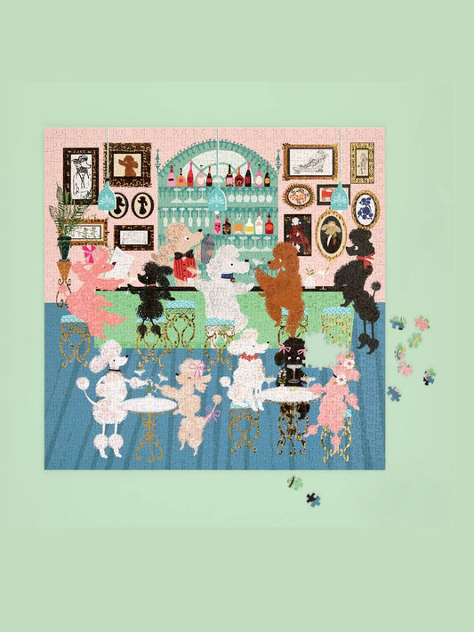 Poodle Martini Lounge 1000 Piece Puzzle