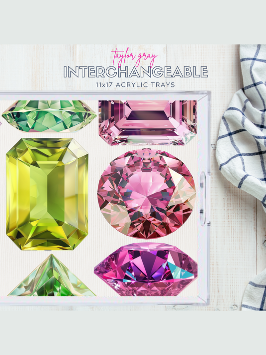 Acrylic Tray MALLORY DOUGHERTY insert set of 10
