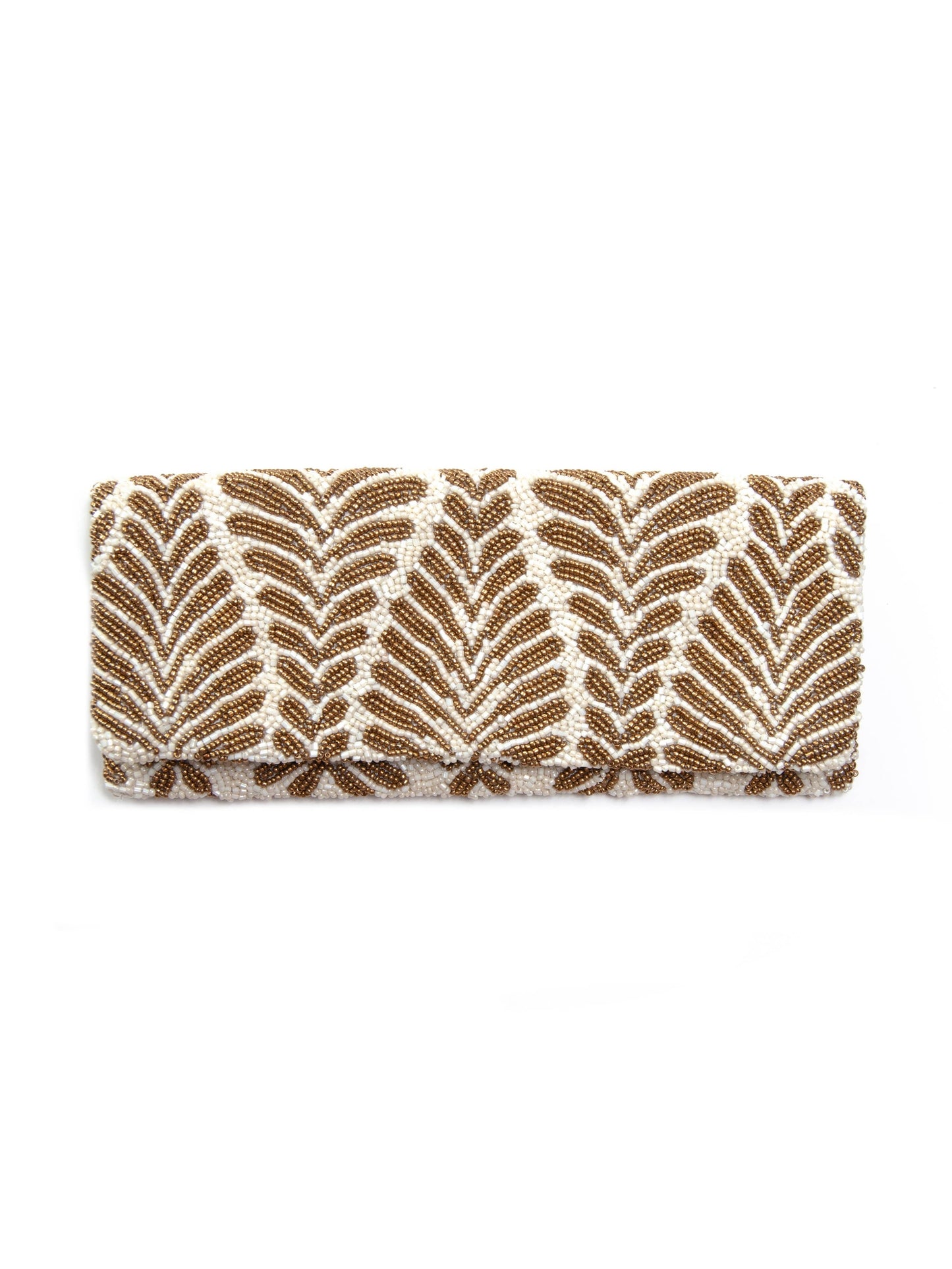 Exquisite Palm Beaded Women's Clutch Bag