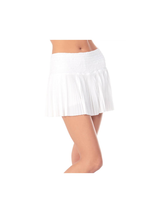 Women's Pleated SmockedTennis Skirt