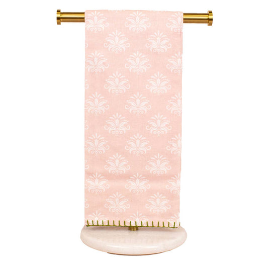 Kiara Boxwood Bunny Hand Towels White/Pink/Multi 20x28 Set of 2