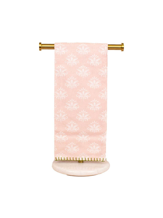 Kiara Boxwood Bunny Hand Towels White/Pink/Multi 20x28 Set of 2