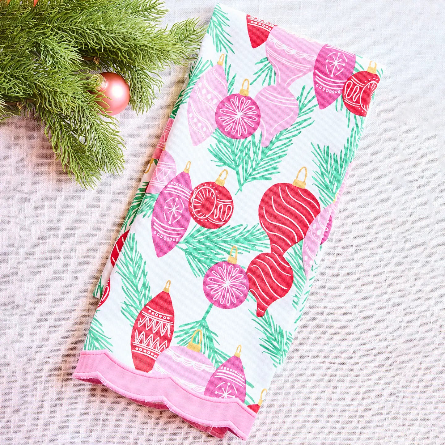 Trim The Tree Tea Towel