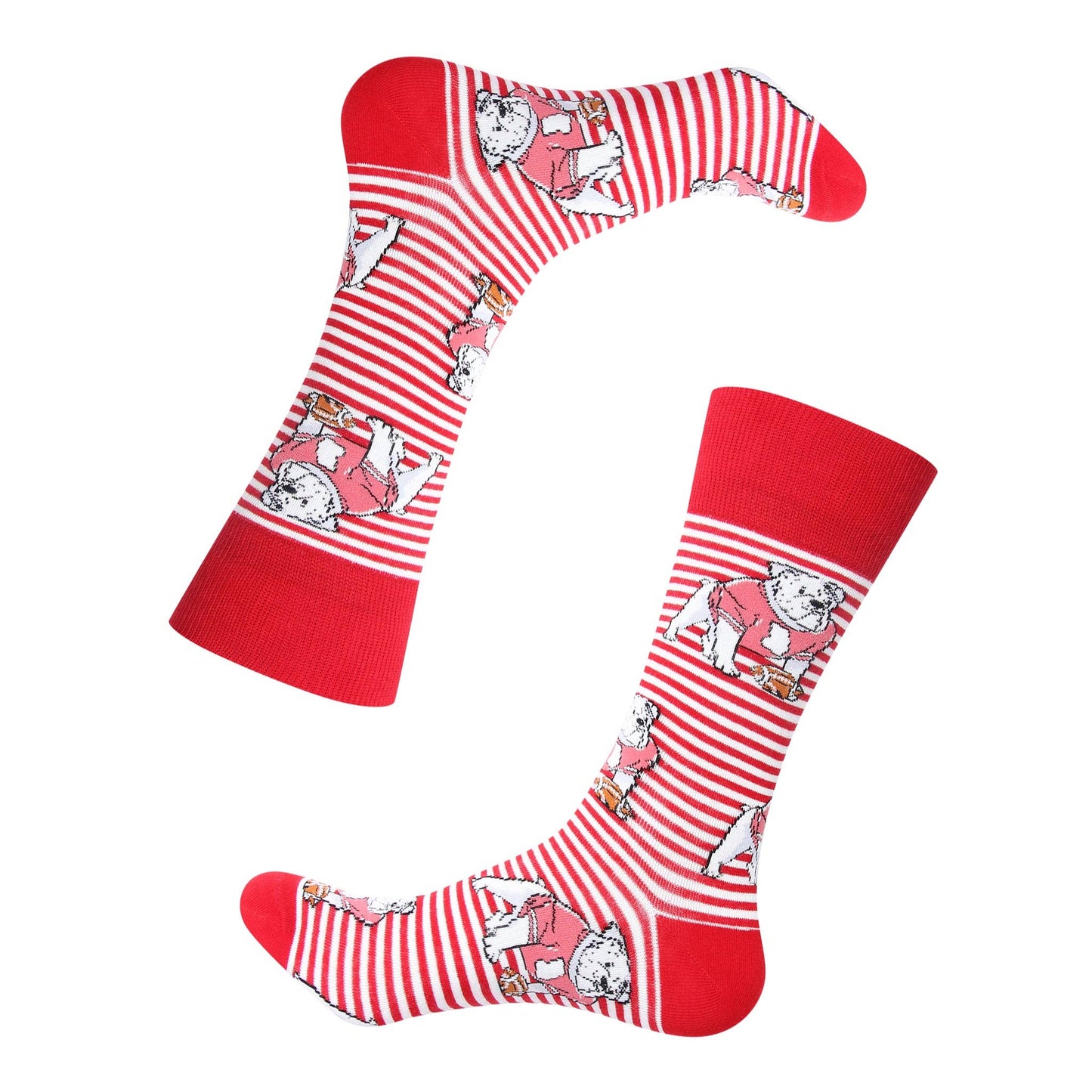 Striped Bulldog Socks