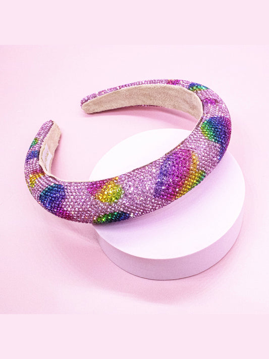 Rhinestone Heart Headband