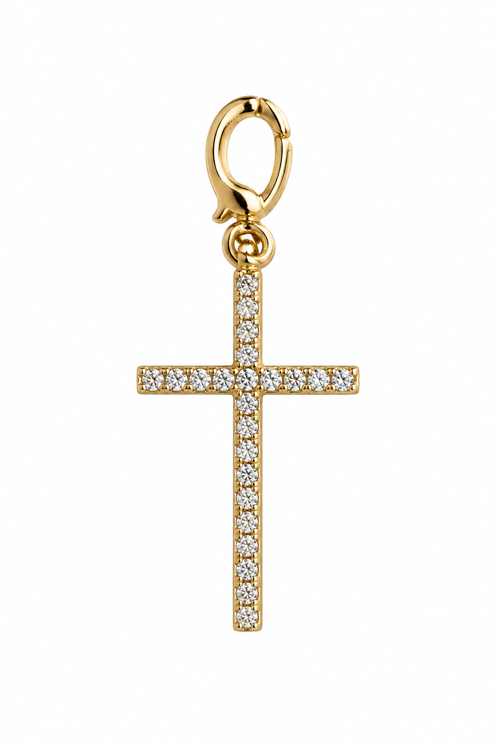 Diamond Cross Charm