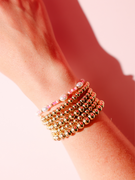 Flamingo Sprinkle Pearl Bracelet
