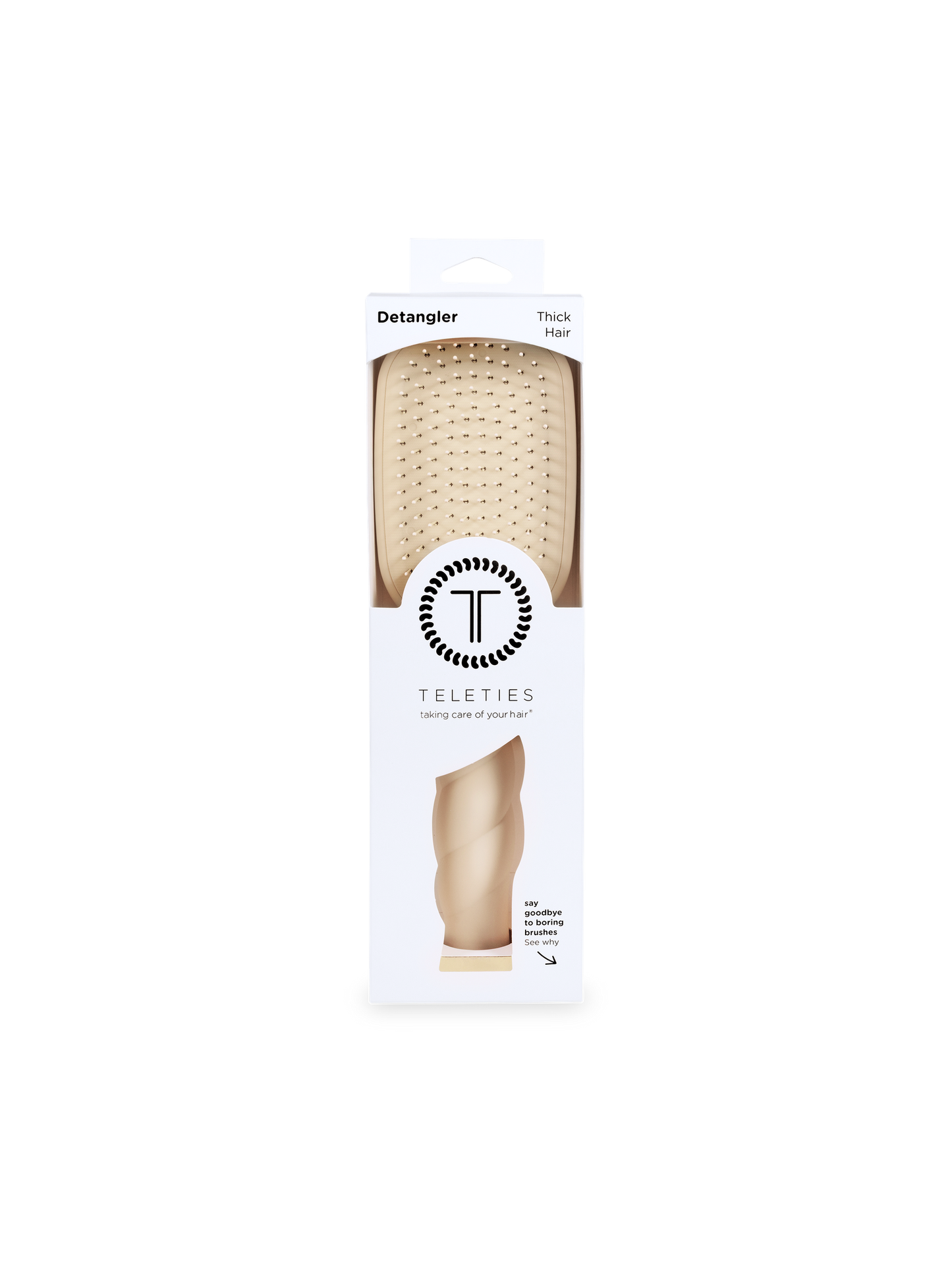 Detangler Hair Brush for Thick Hair - Tan