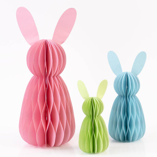 Accordion Paper Bunny Blue 7.8"
