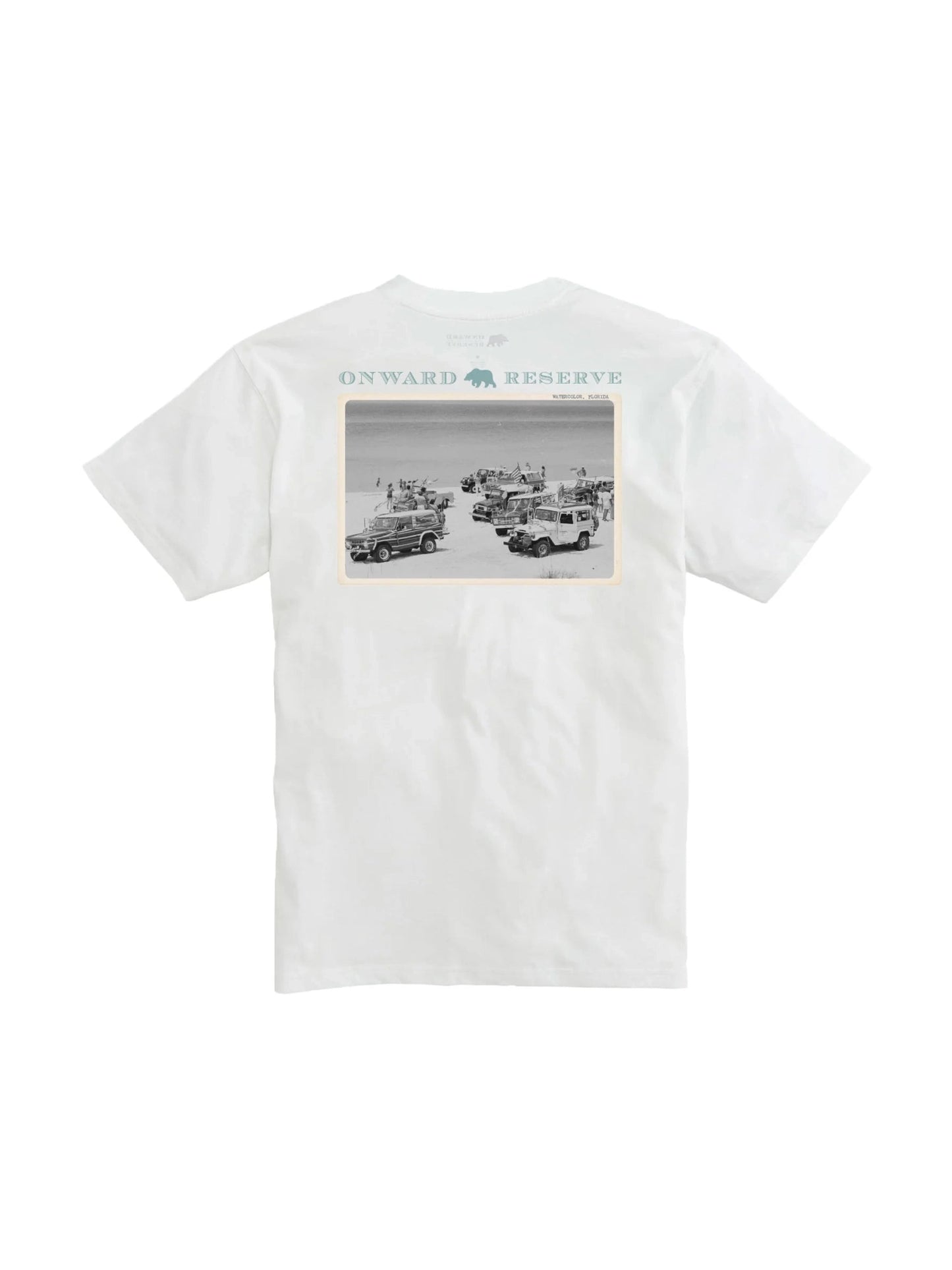 Coasting Postcard Tee - White