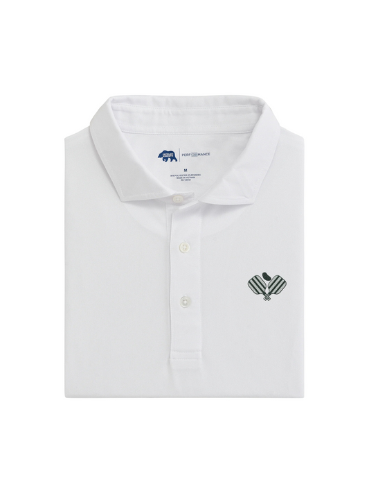 Stripe Performance Pique Polo – Ace Your Pickleball Game