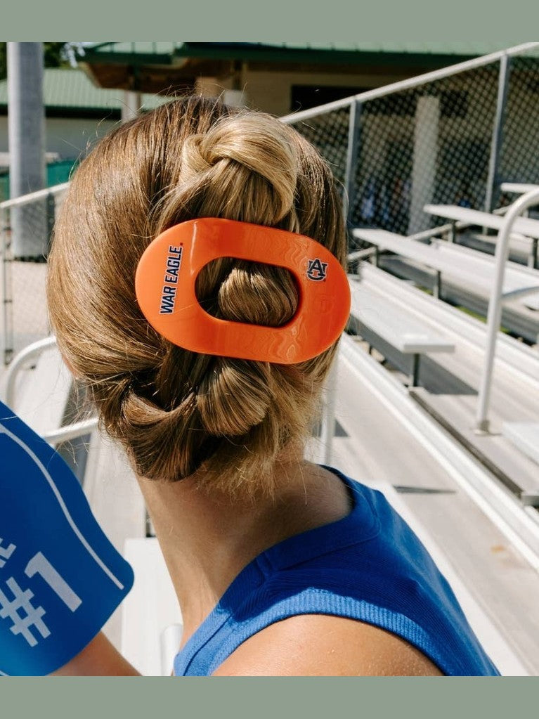 Flat Round Hair Clip | Large | War Eagle!