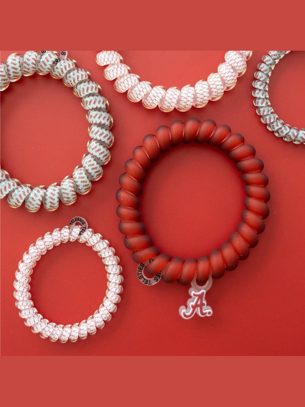 Spiral Hair Coils | Large | Roll Tide! Hair Ties