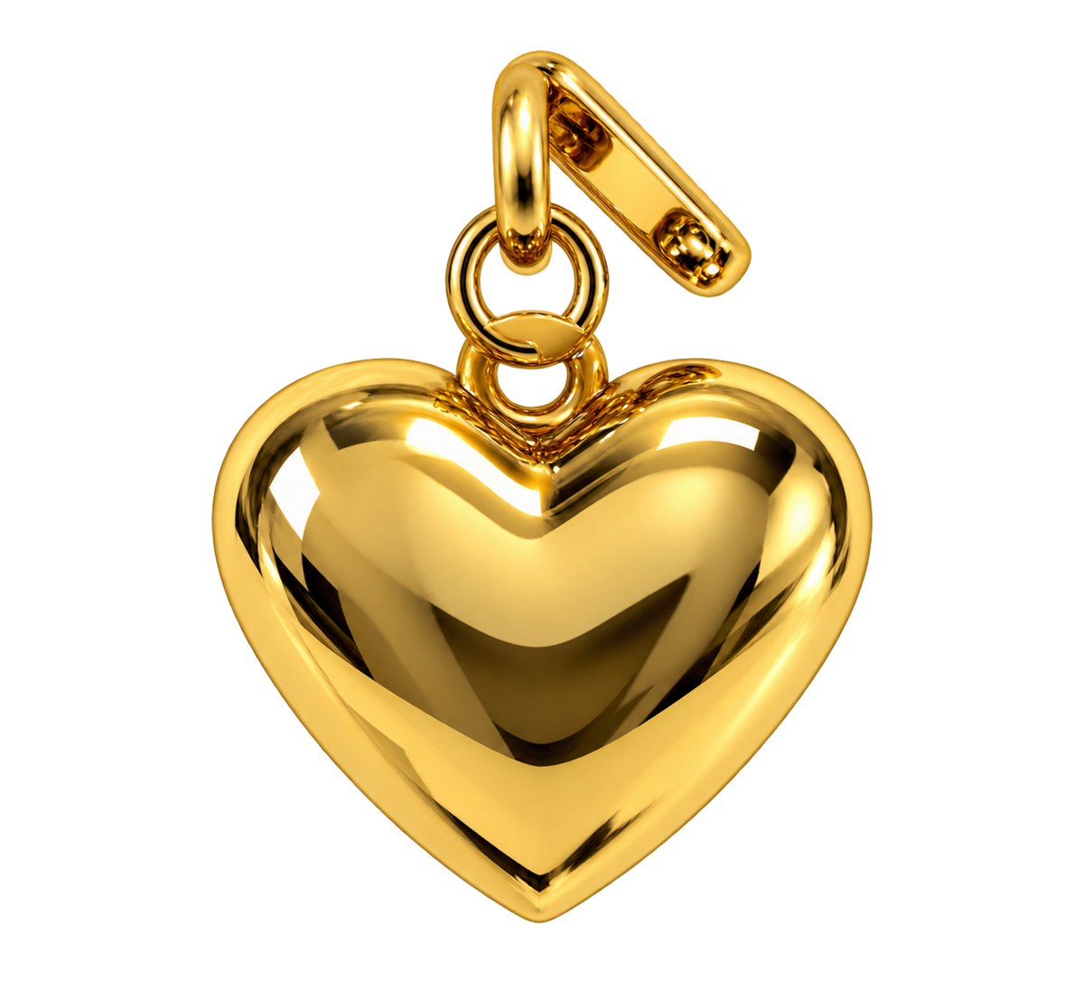 Gold Puff Heart