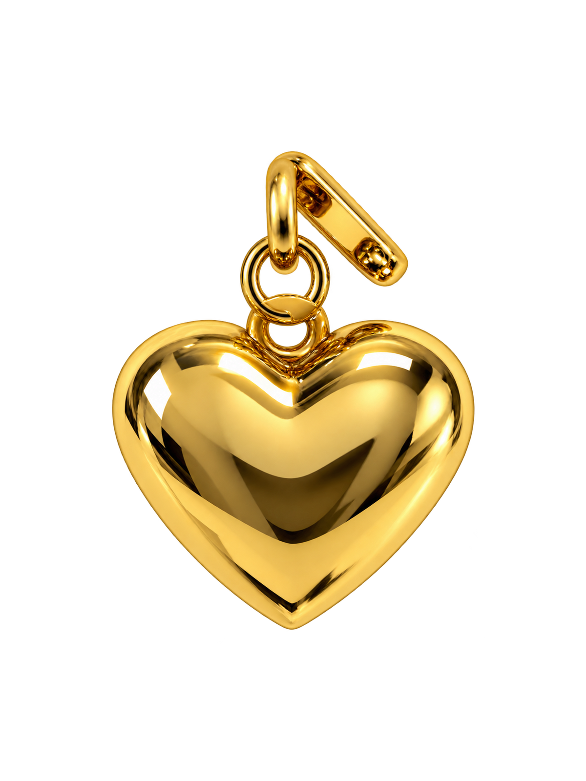 Gold Puff Heart