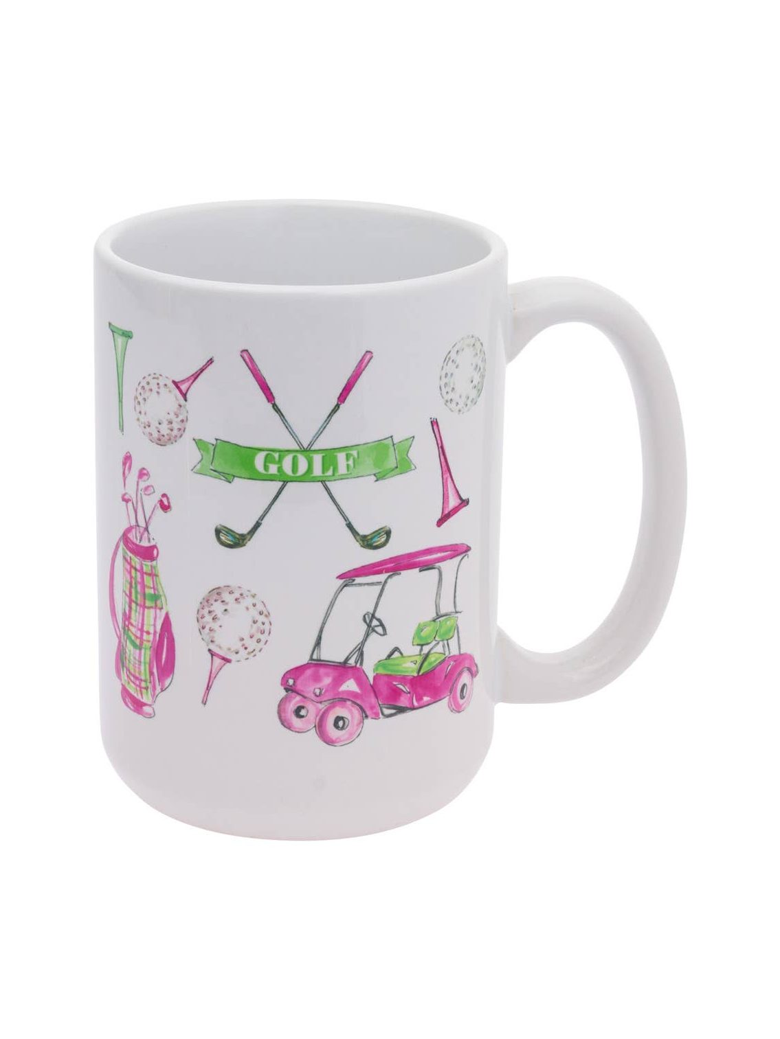Girly Golf 15 oz. Ceramic Mug Rosanne Beck