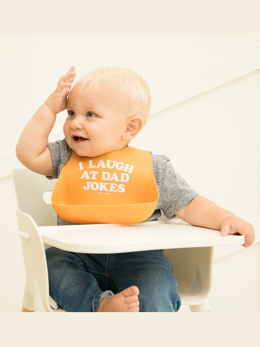 I Laugh at Dad Jokes Wonder Bib
