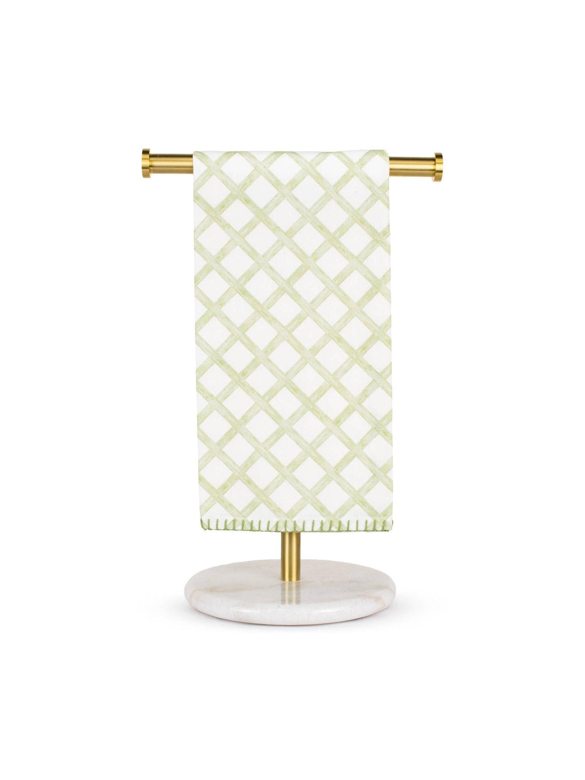 Morgan Bunny Trellis Hand Towels White/Green/Blue 20x28 Set of 2