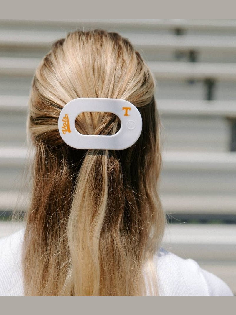 Flat Round Hair Clip | Medium | Go Vols!
