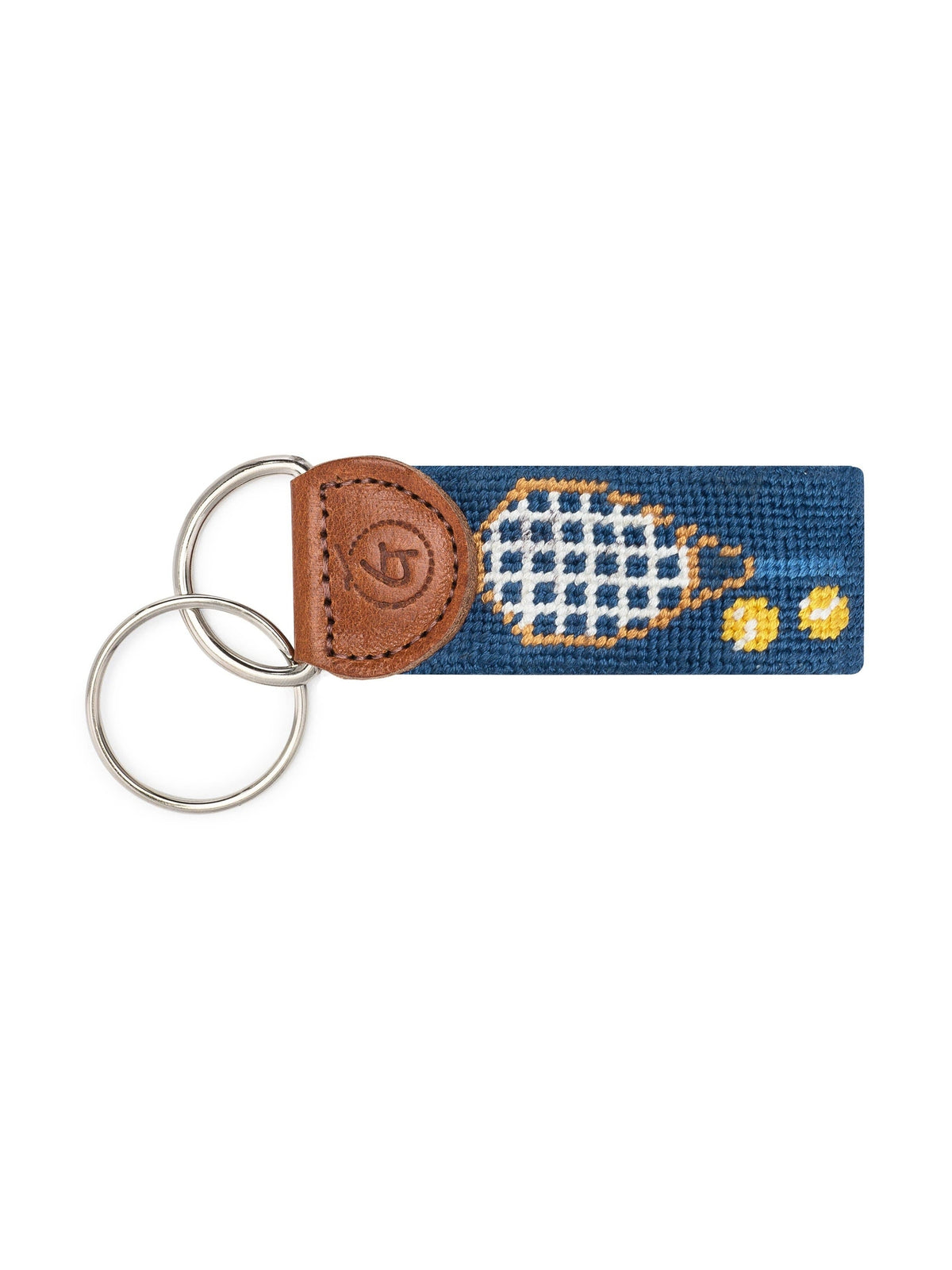 Tennis Needlepoint Keychain