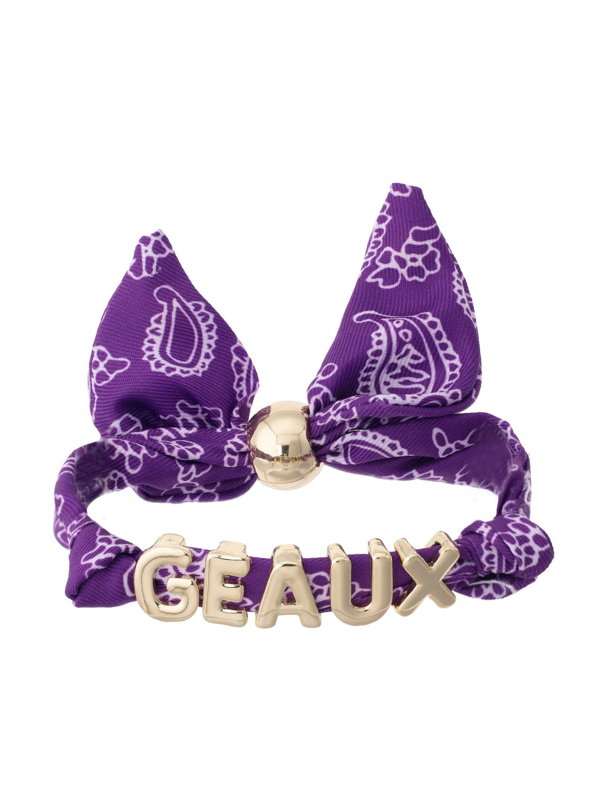 LSU Tigers Bandana Slider Bracelet
